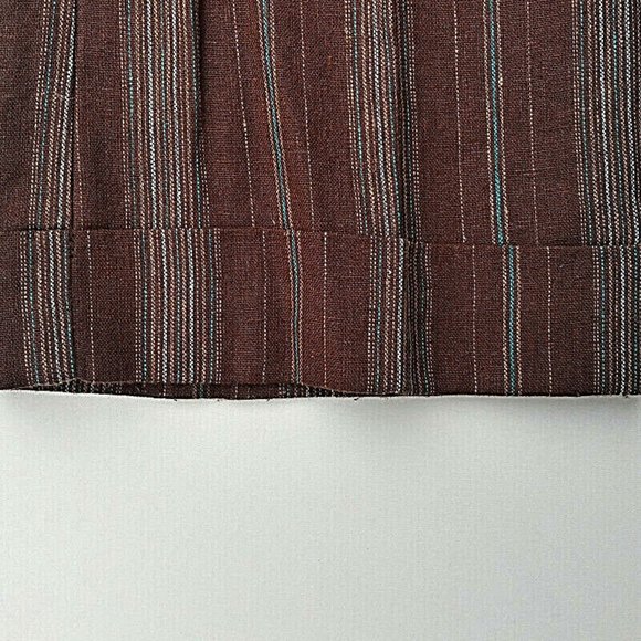 Fusion Womens Capris Brown Linen - Picture 3 of 6